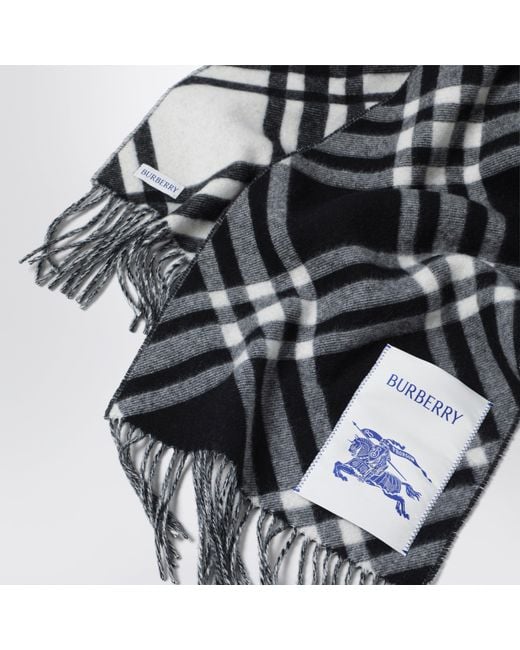 Sciarpa Check Nera di Burberry in Black