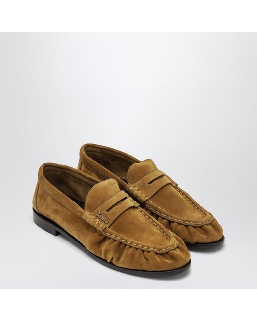 Saint Laurent Brown Le Loafer Moccasins