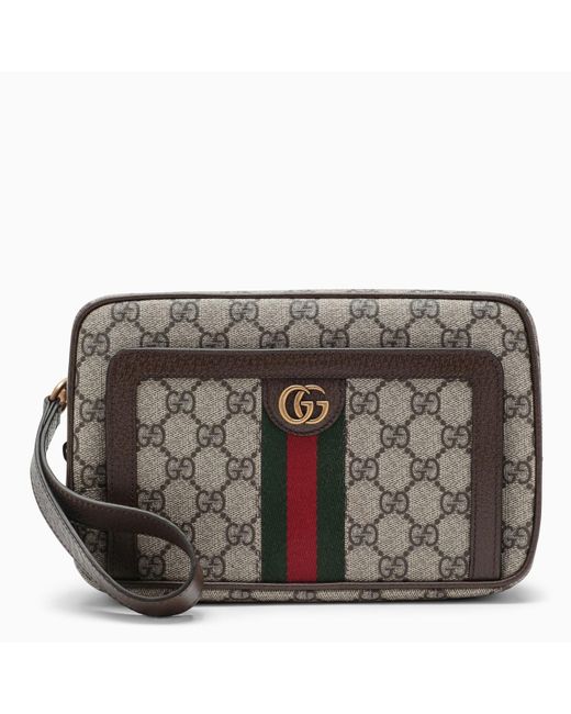 Gucci Natural gg Supreme Fabric Ophidia Small Pouch for men