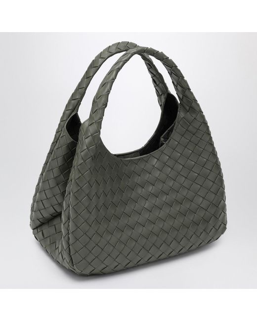 Bottega Veneta Gray Medium Campana Bag In Pickle