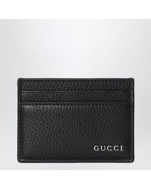 Gucci Schwarzer Kartenhalter Mit Logo in Black für Herren