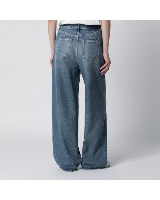 Golden Goose Deluxe Brand Blue Washed Wide-Leg Jeans