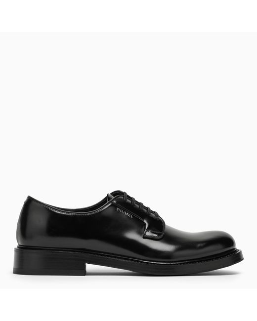Prada Black Leather Lace-up for men
