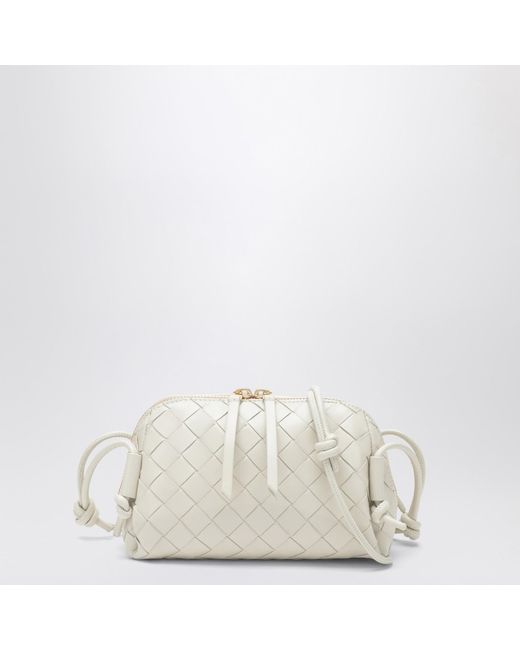 Bottega Veneta White Concert Pouch