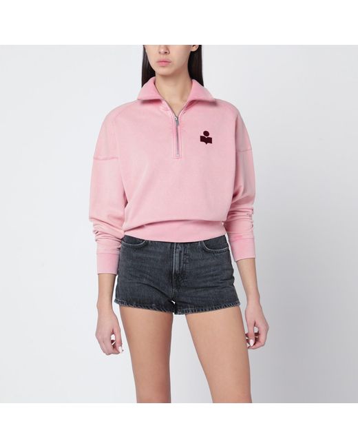 Isabel Marant Pink Etoile Ross Cotton Sweatshirt