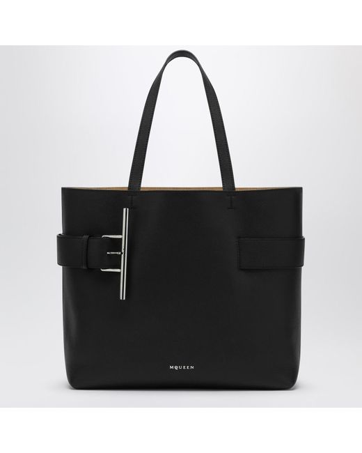 Alexander McQueen Black Mcqueen T-Bar Sling Bag
