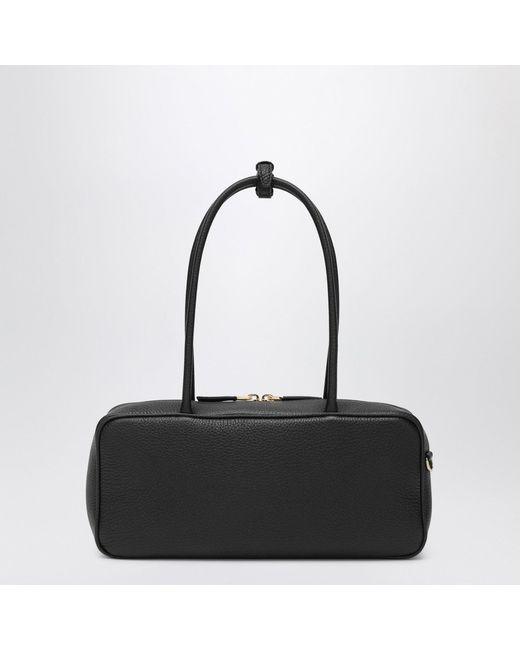 Prada Black Medium Leather Bowling Bag