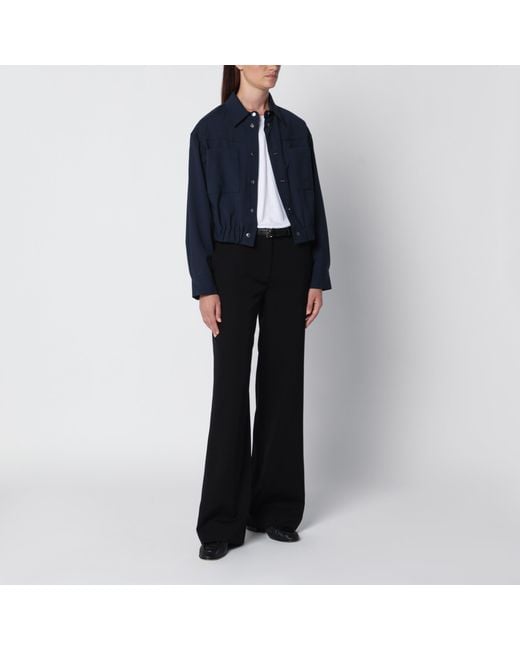 Weekend by Maxmara Blue Short Wool Jacket