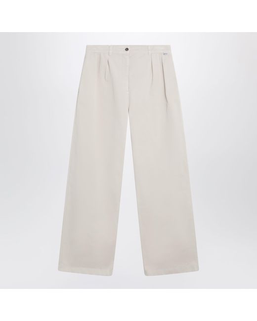 Prada White Sandcolored Trousers