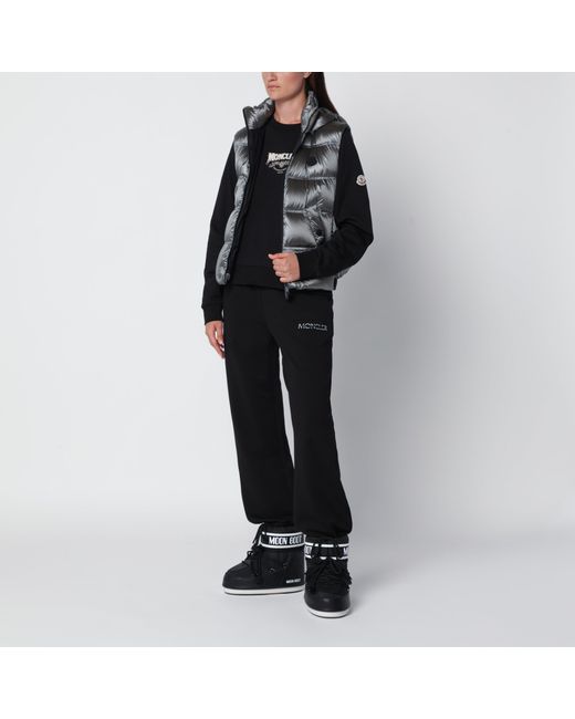 Moncler Black Fluidite Metallic Padded Vest