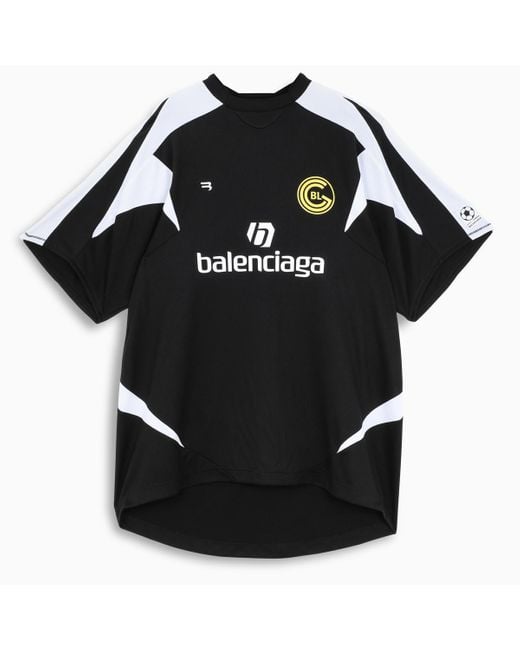 Balenciaga Black Soccer T-shirt for men