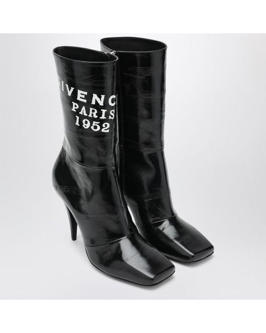 Givenchy Black Sliced Square Tape Ankle Boots