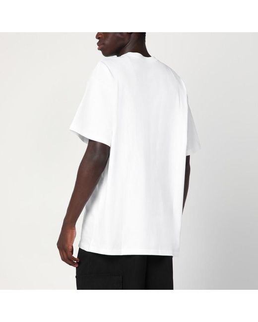 S/s chase t-shirt bianca in cotone di Carhartt in White da Uomo