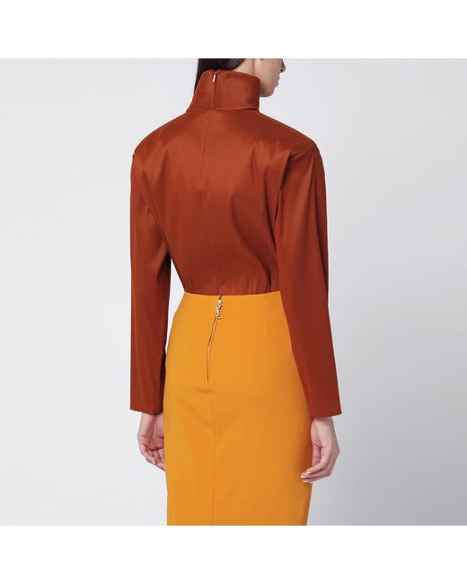 Saint Laurent Orange Blouse