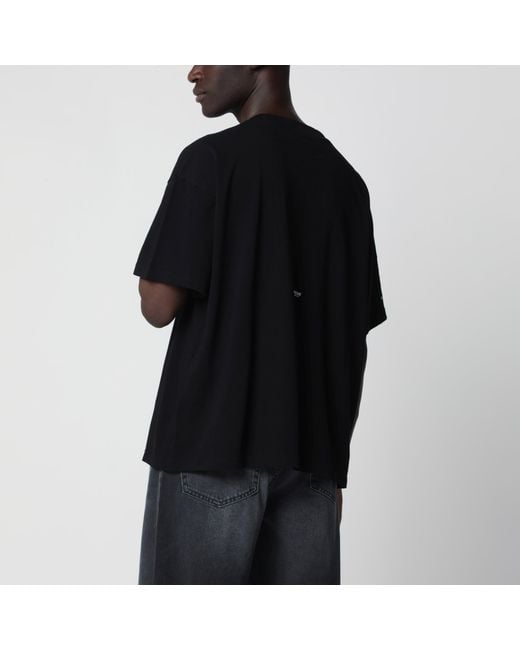 Represent Black Micro Owners Club Cotton T-Shirt for men