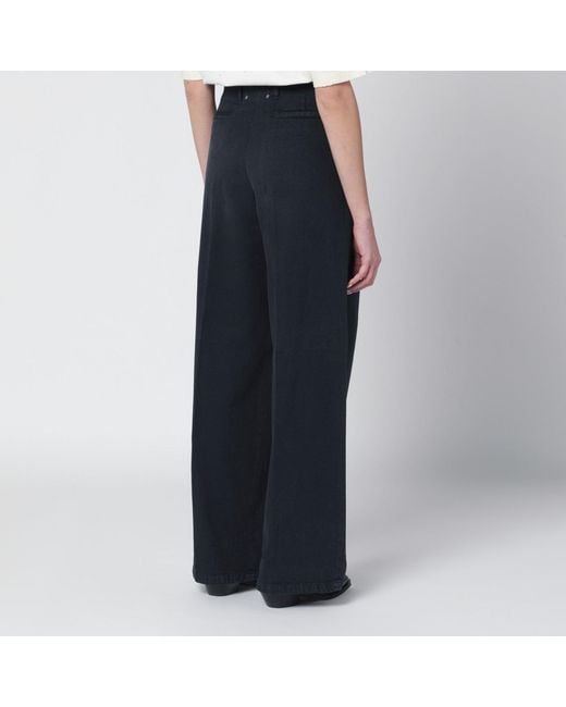 Golden Goose Deluxe Brand Blue Wide-Leg Trousers