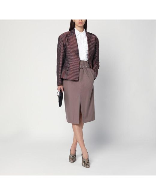 Veste À Rayures Avec Boules Rembourrées Dries Van Noten en coloris Purple