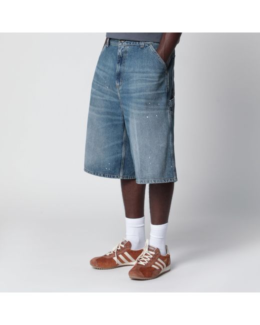 Carhartt Blue Og Single Knee Loose-Fit Denim Shorts for men