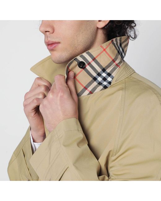 Burberry Natural Cotton Overcoat for men