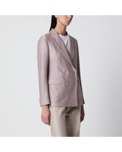 Tagliatore Brown Doublebreasted Cotton Jacket