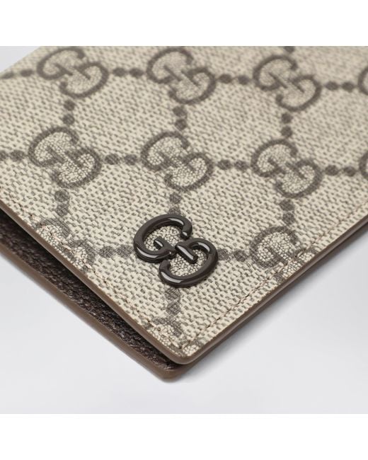 Gucci Natural gg Supreme Fabric Wallet In /ebony for men