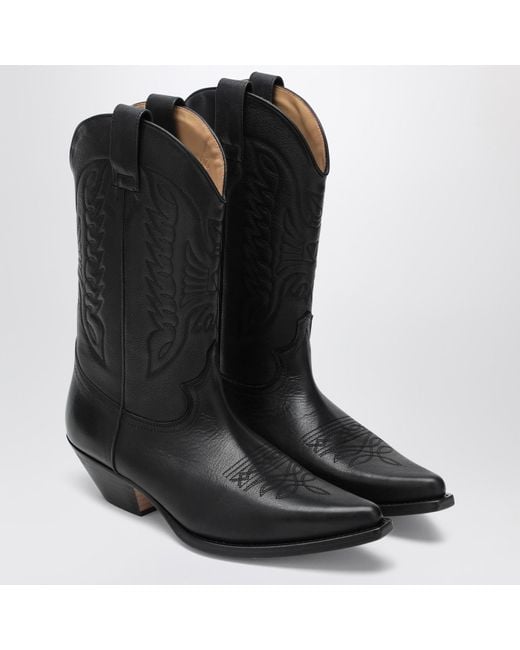 MM6 by Maison Martin Margiela Black Florence Cowboy Boots for men