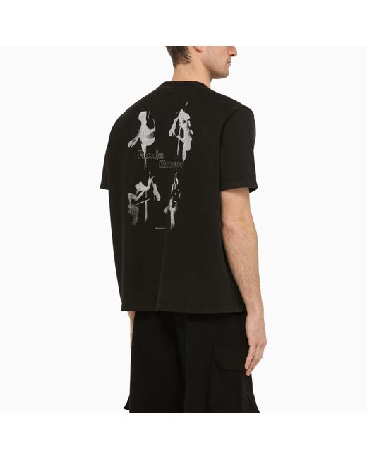Our Legacy Black T-Shirt With Prints for men