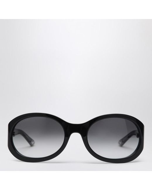 Occhiali da sole rotondi neri di Gucci in Black