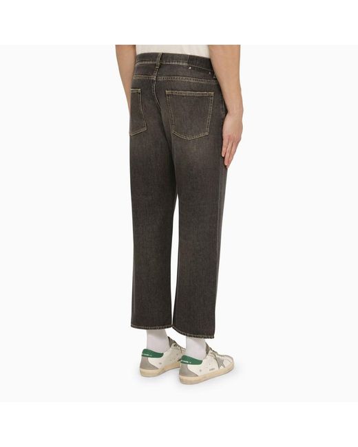 Jeans cropped slavato di Golden Goose Deluxe Brand in Gray da Uomo