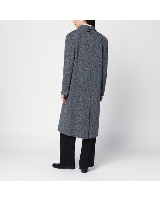 Calvin Klein Gray Single-Breasted Coat