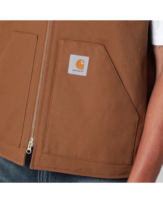 Carhartt Brown Hamilton Classic Vest for men
