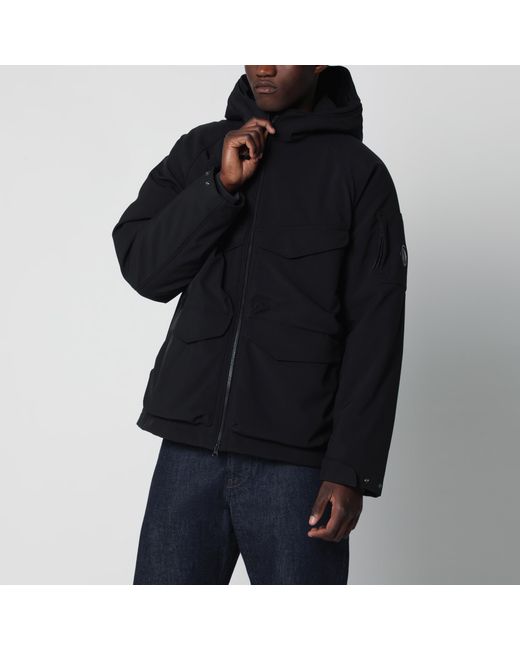 C P Company Black Padded Zip-Up Jacket for men