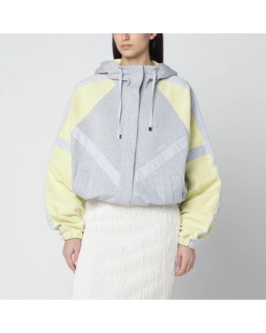 The Attico Blue Light Bomber Sweatshirt