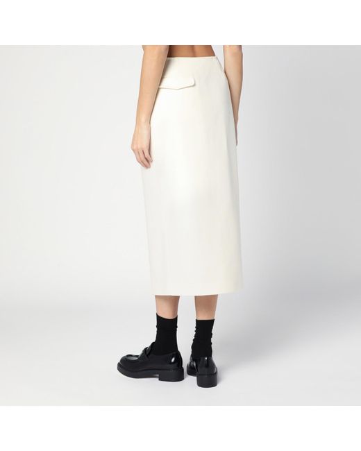 Margaux Lonnberg White jagger Midi Skirt