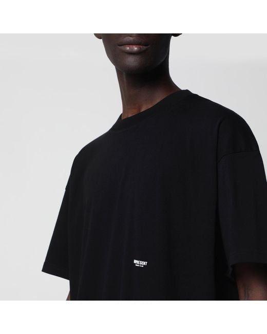 Represent Black Micro Owners Club Cotton T-Shirt for men