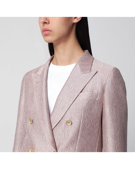 Tagliatore Brown Doublebreasted Cotton Jacket