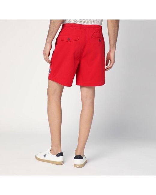 Polo Ralph Lauren Red Bermuda Shorts Stretch Classic-Fit for men