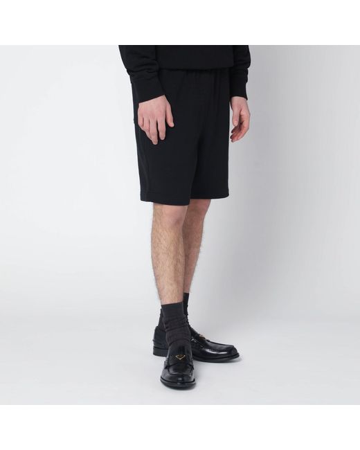 Burberry Black Logo Shorts for men