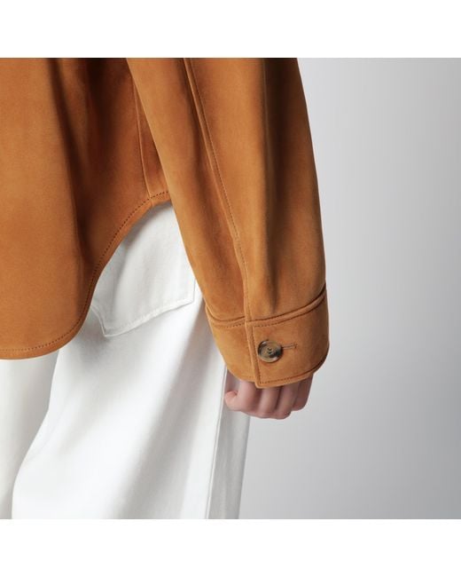 Loewe Brown Light Suede Workwear Jacket