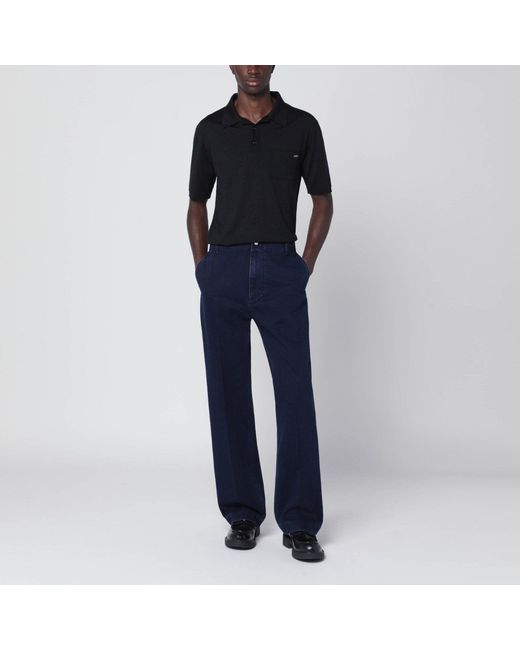 Gucci Blue Dark Washed Denim Trousers for men