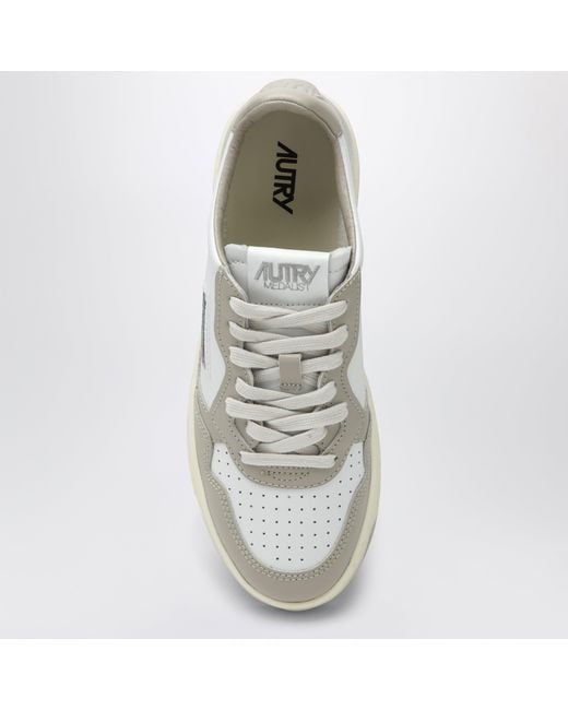 Autry White Medalist Low Sneakers