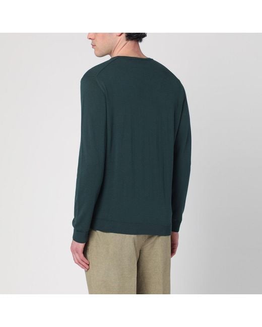Roberto Collina Green Dark Sweater for men
