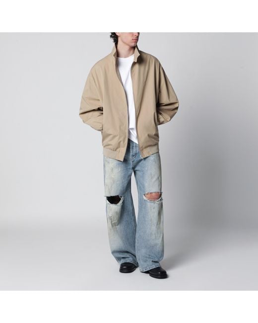 MM6 by Maison Margiela Natural Zip-Up Jacket for men