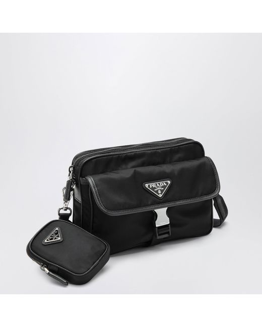 Prada Black Re-Nylon Cross-Body Bag for men