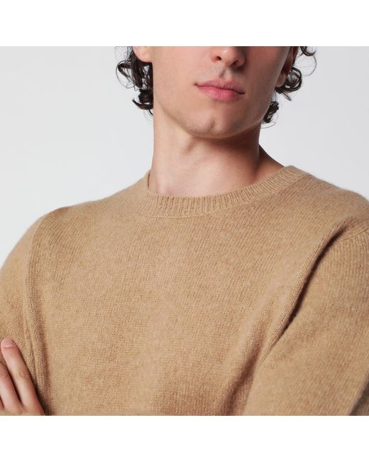 Roberto Collina Blue Camel Wool-Blend Sweater for men
