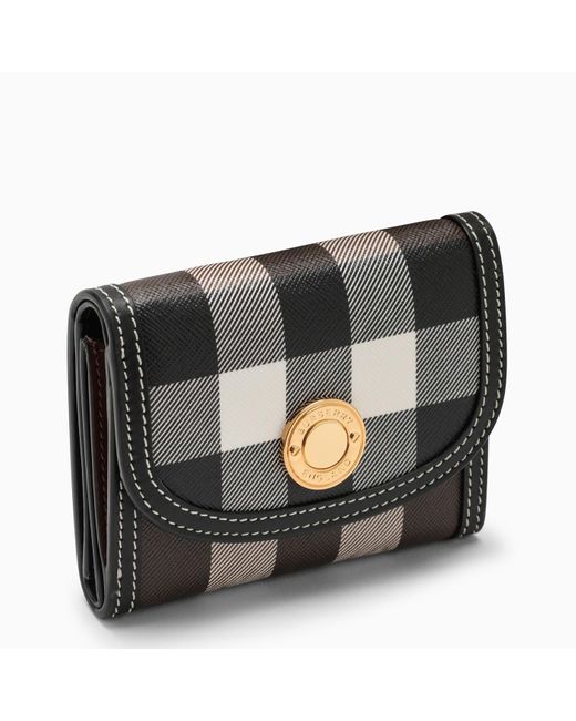 Burberry Black Vintage Check Small Wallet
