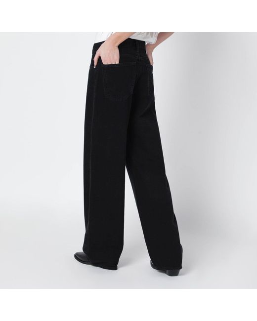 Agolde Black Arc Criss Cross Jeans