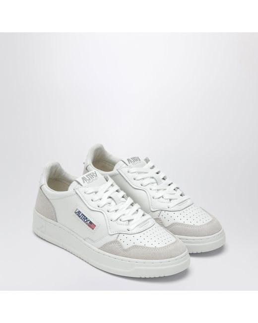 Autry White Medalist Low Sneakers for men