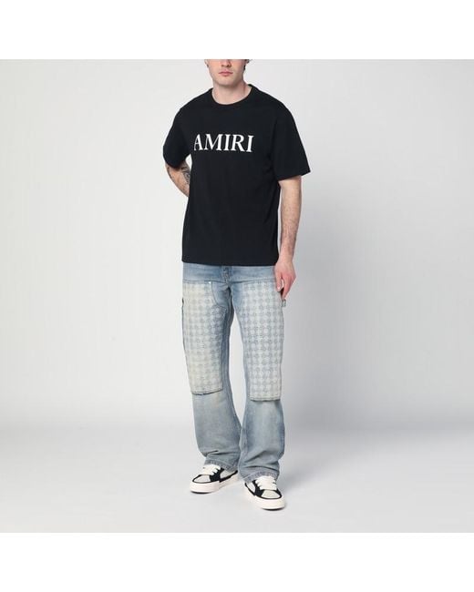 Amiri Blue Washed Jeans With Decorative Panel for men