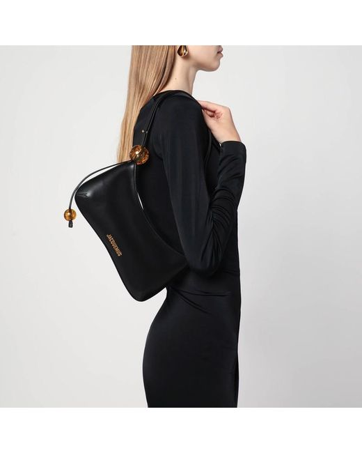 Jacquemus Black Schwarze Tasche Le Bisou Aus Leder